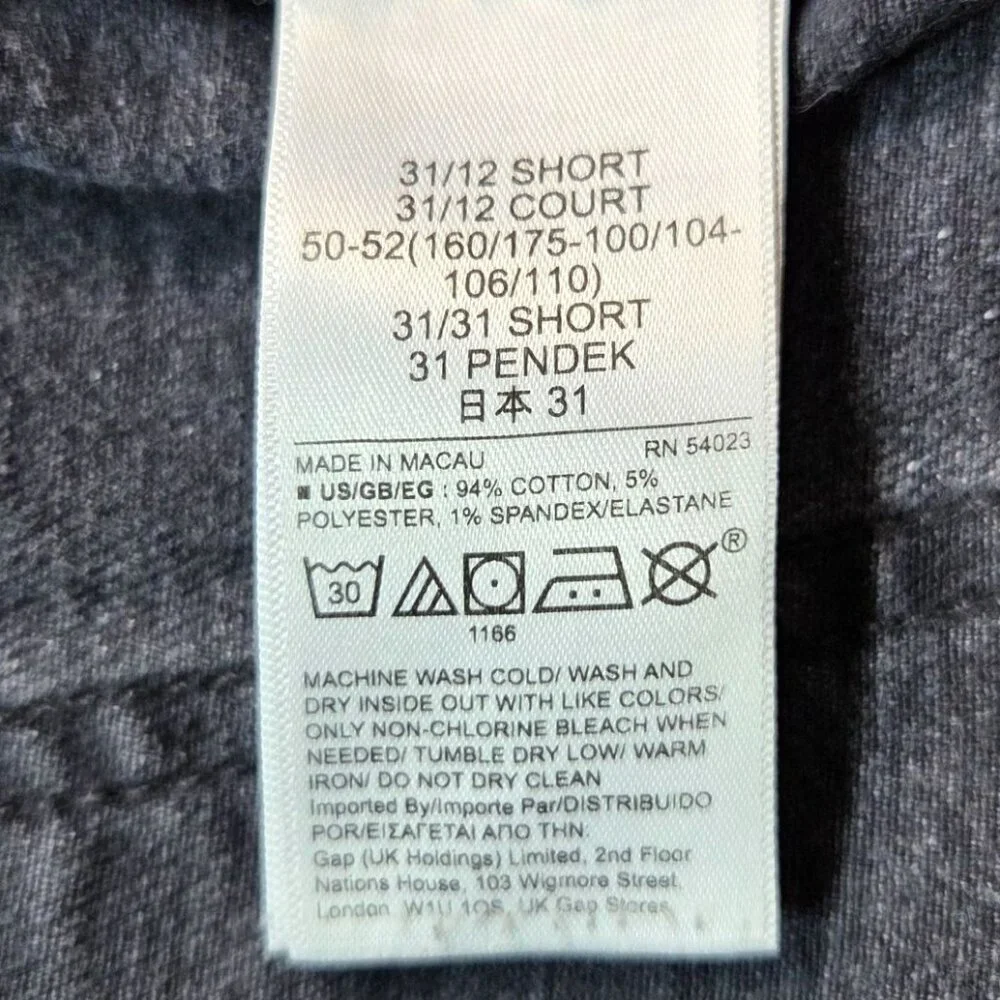 Gap Womens Black Wash 90s Fit Jeans 31/12 Short Frayed Hem - Picture 5 of 7